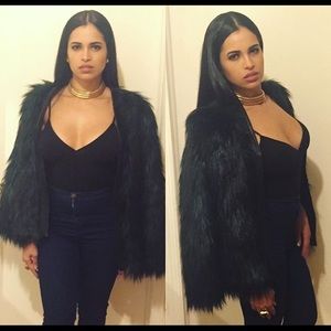 Balmain + HM special collection fur jacket